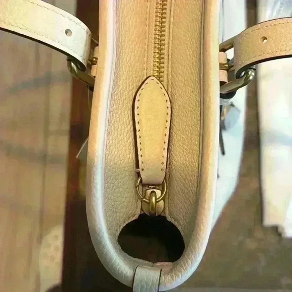 Coach Taylor Leather Gold Tone Tote Bag & Dusty - Picture 9 of 12